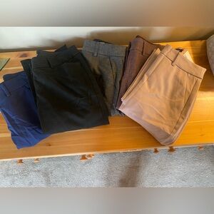5 Pairs of EXPRESS Columnist Mid Rise Barely Boot Cut Dress Pants